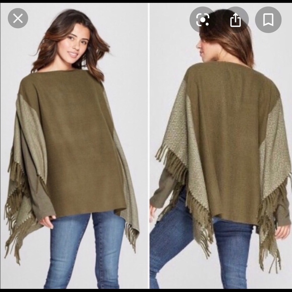 Green poncho - Picture 2 of 3